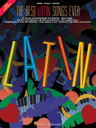 The best Latin Songs ever: piano/voice/guitar Songbook