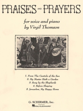 Virgil Thomson, Praises And Prayers Medium Voice Buch