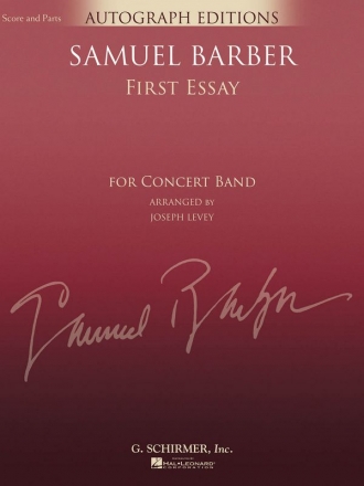 Samuel Barber, First Essay Concert Band Partitur + Stimmen