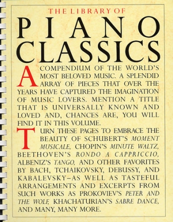 The Library of Piano Classics for piano