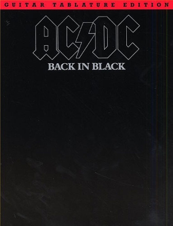 AC/DC: Back in Black Songbook guitar tab edition