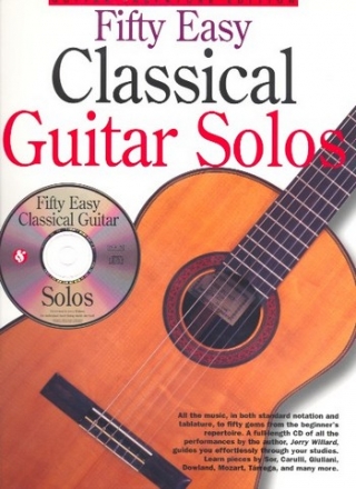 50 easy classical Guitar Solos (+CD) Songbook guitar/tab