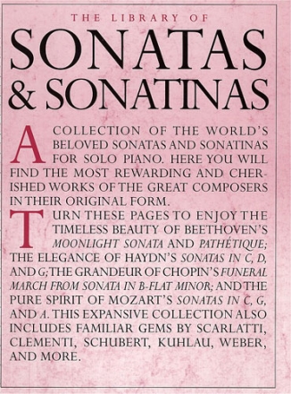 The library of sonatas and sonatinas for piano