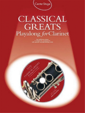 Classical Greats Play-Along Klarinette Buch + CD