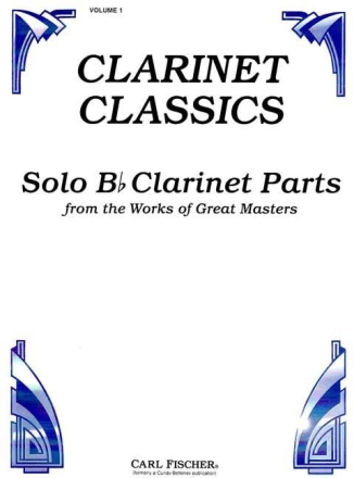 Louis Spohr, Wolfgang Amadeus Mozart, Carl Maria von Weber Solo Clas Klarinette Solostimme