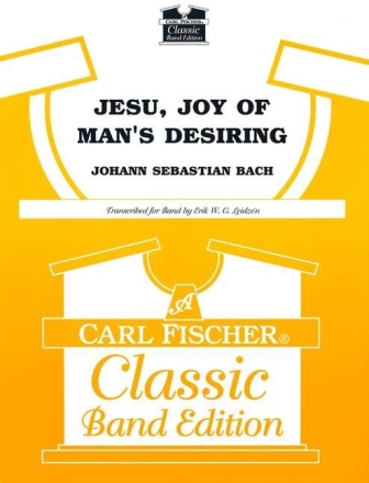 Johann Schop, Johann Sebastian Bach Jesu, Joy Of Man's Desiring Blasorchester Partitur und Stimmen