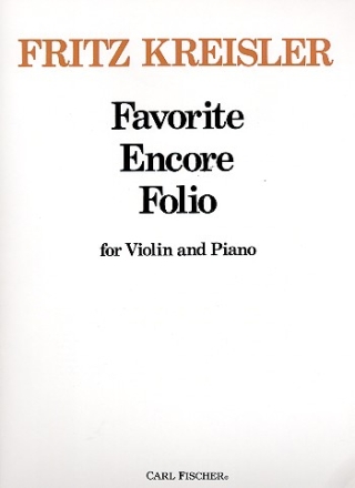 Favorite Encore Folio for violin and piano