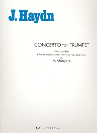 Concerto e flat major for trumpet or cornet in b flat and piano