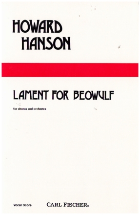 Lament for Beowulf op.25 for mixed chorus and orchestra chorus score