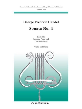 George Frideric Handel Sonata No. 4 Violine und Klavier Klavierauszug mit Solostimme