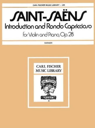 Camille Saint-Saëns Introduction and Rondo Capriccioso Violine und Klavier Klavierauszug mit Solostimme