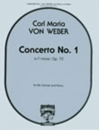 Carl Von Weber Concerto No. 1 In F Minor Klarinette und Klavier Klavierauszug mit Solostimme