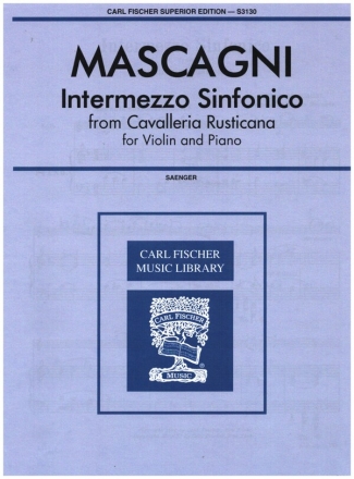 Intermezzo Sinfonico for violin and piano