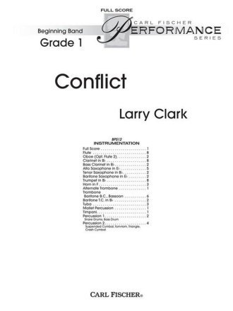 Larry Clark Conflict Blasorchester Partitur