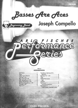 Joseph Compello Basses Are Aces Blasorchester Partitur