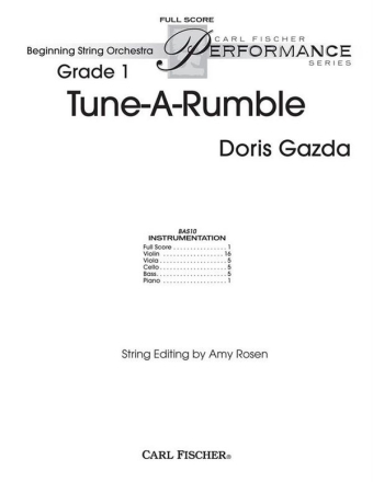 Doris Gazda Tune-A-Rumble Streichorchester Partitur