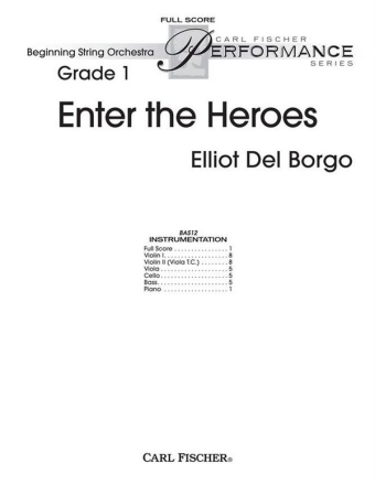 Elliot del Borgo Enter The Heroes  Partitur