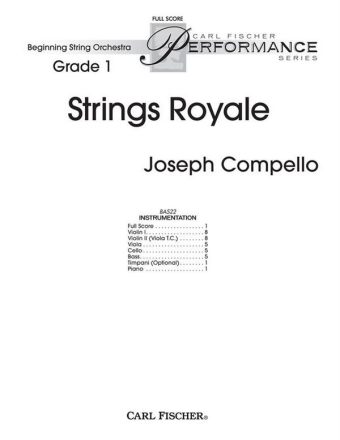 Joseph Compello Strings Royale Streichorchester Partitur