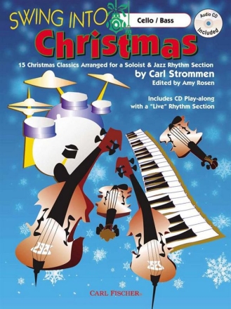 Swing into Christmas (+CD) for cello/bass and jazz rhythm section