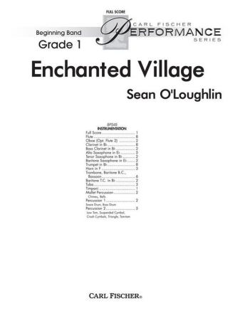 Sean O'Loughlin Enchanted Village Blasorchester Partitur