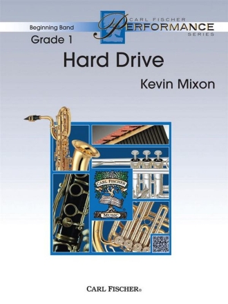 Kevin Mixon Hard Drive Blasorchester Partitur und Stimmen