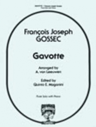 Francois-Joseph Gossec Gavotte Flte und Klavier Partitur und Stimmen