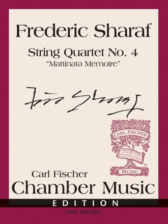 Frederic Sharaf String Quartet No. 4 Streichquartett Partitur und Stimmen