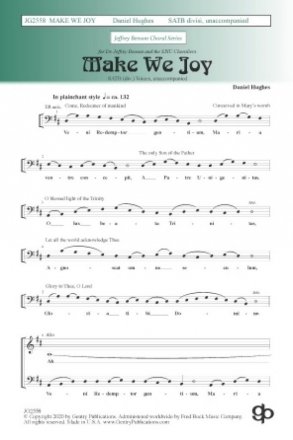 Daniel Hughes, Make We Joy SATB a Cappella Choral Score