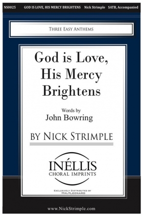 Nick Strimple, God is Love, His Mercy Brightens SATB Choral Score