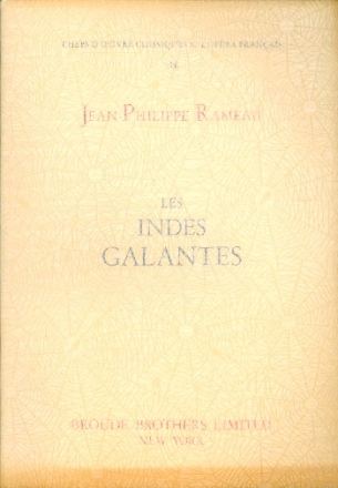 Les Indes galantes  Klavierauszug (fr)