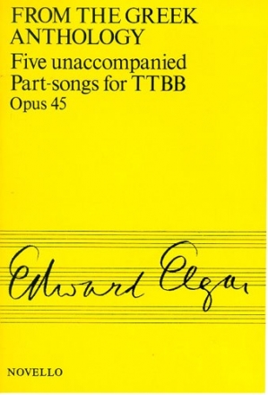 Edward Elgar, Five unaccompanied Part Songs Op. 45 TTBB Stimme