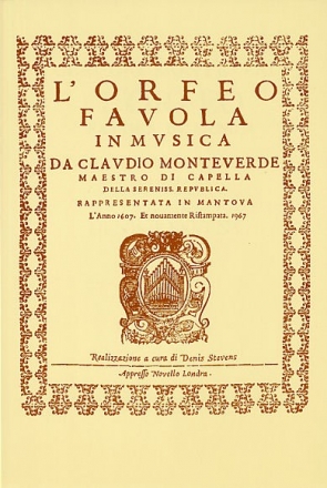 L'Orfeo favola in musica Klavierauszug