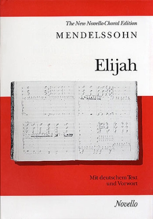 Elijah Oratorio vocal score (dt/en)