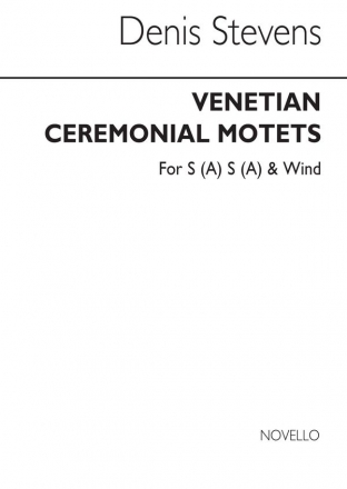 Venetian Ceremonial Motets Soprano Wind Instruments Buch