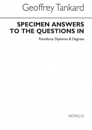 Specimen Answers To The Questions  Buch