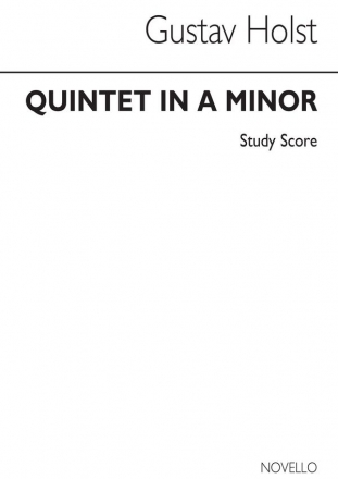 Quintet in A Minor op. 3 (H.11) for piano, oboe, clarinet, horn and bassoon study score