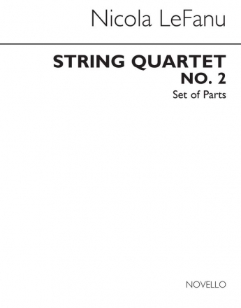 Nicola LeFanu, String Quartet No.2 (Parts) Streichquartett Buch