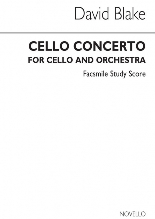 David Blake, Cello Concerto Cello and Orchestra Buch