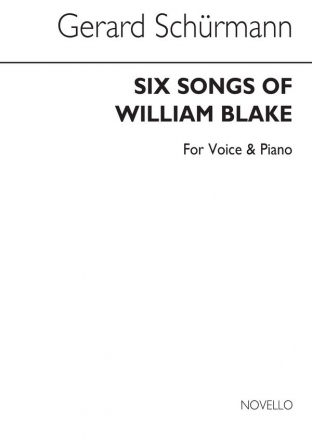 Gerard Schurmann, Six Songs of William Blake Vocal and Piano Buch