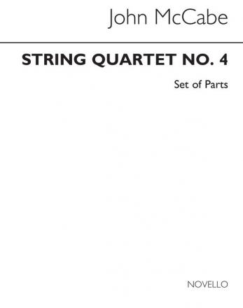 John McCabe, String Quartet No. 4 (Parts) Streichquartett Buch