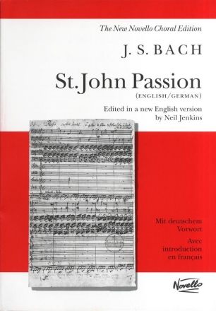 St. John Passion Vocal Score (dt/en) Jenkins, Neil, Ed