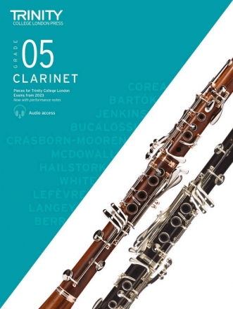 Trinity College London Clarinet Exam Pieces from 2023 Grade 5 for clarinet Book and Online-Audio