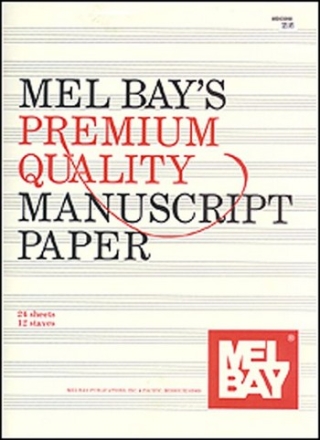 Premium Quality Manuscript Paper: Twelve-Stave