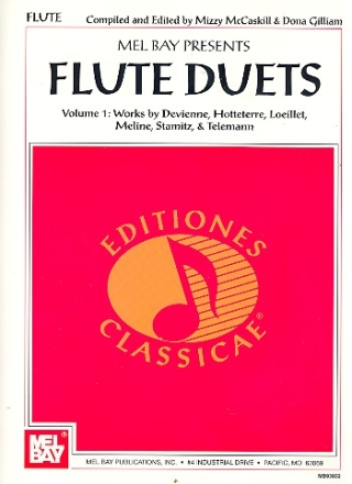 Flute Duets vol.1 Works by Devienne, Hotteterre, Loeillet, Meline, Stamitz, Telemann