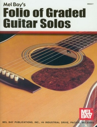 BAY M Folio of Graded Guitar Solos Gitarre Spielbuch