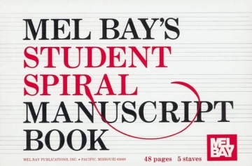 Student Spiral Manuscript Book 5-Stave