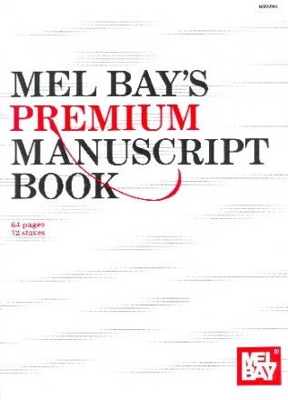 Premium Manuscript Book Din A4 12 Staves 64 Pages