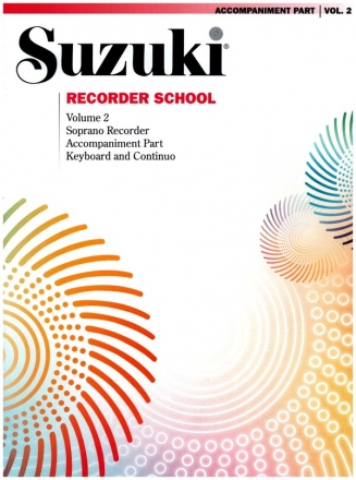 Suzuki Recorder School vol.2 for soprano recorder Piano accompaniment