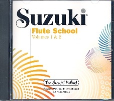 Suzuki Flute School vols.1-2  flute and piano accompaniment CD, revised version