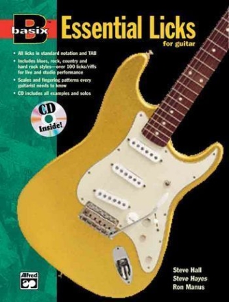 BASIX ESSENTIAL LICKS: FOR GUITAR HALL, STEVE HAYES, STEVE